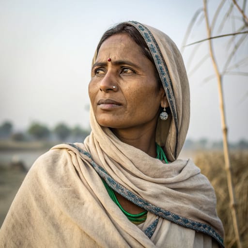 Iraqi Biradari woman from Eastern Uttar Pradesh, India, especially around Ghazipur and Varanasi; smaller numbers in Pakistan