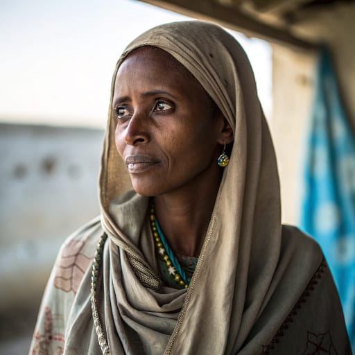 Issa woman from Djibouti, the Awdal region of Somaliland (northwestern Somalia), and eastern Ethiopia in the Sitti Zone of the Somali Region and around Dire Dawa, related phenotype reference