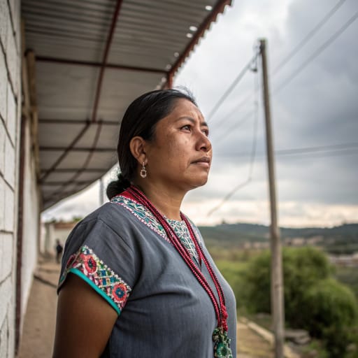 Ixcatecs woman from Santa María Ixcatlán and nearby settlements in northern Oaxaca, Mexico, with migrant communities in Mexican cities, related phenotype reference