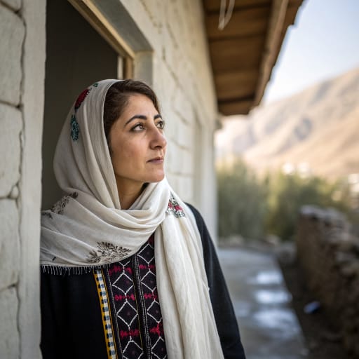 Jalilavand woman from Kermanshah province, in the Zagros Mountains of western Iran.