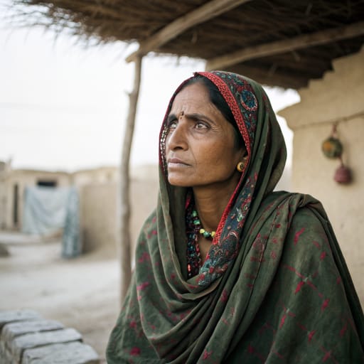 Jamote woman from Lasbela and Hub districts of southern Balochistan, Pakistan, with communities in neighboring Karachi, Sindh