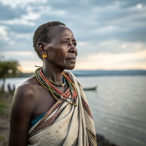 Jita woman from Southeastern shore of Lake Victoria in Mara Region, Tanzania, chiefly Musoma Rural District around the Majita area, with some communities in neighboring Mwanza Region