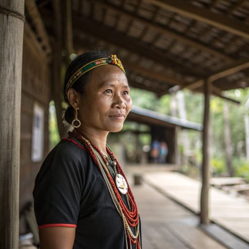 Kadazan woman from West coast of Sabah, Malaysia, in northern Borneo, centered on Penampang and Papar near Kota Kinabalu