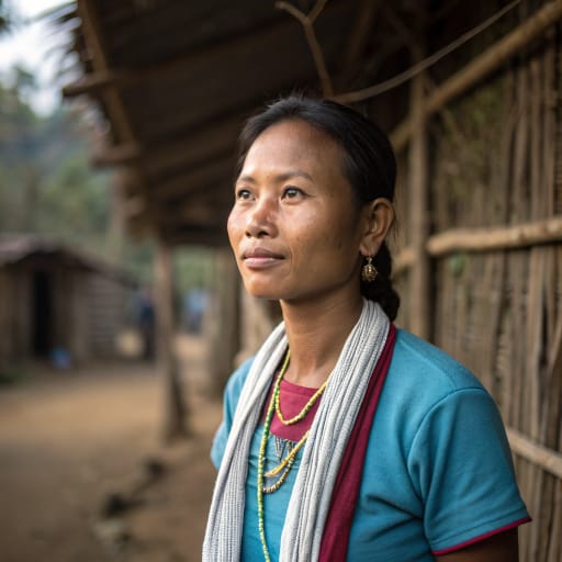 Kadu woman from Upper Myanmar: Katha District of Sagaing Region, around Banmauk, Indaw and Pinlebu, extending into southern Kachin State