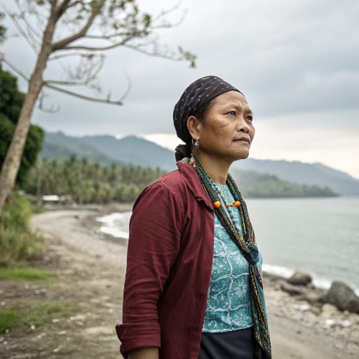 Kaili woman from The Palu Valley and nearby coast and hills of Central Sulawesi, Indonesia, centered on Palu and the Donggala, Sigi and Parigi Moutong regencies.