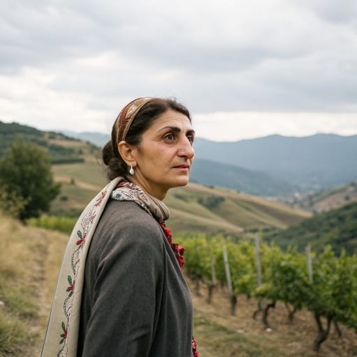 Kakhetians woman from Kakheti in eastern Georgia: the Alazani and Iori valleys below the Greater Caucasus, around Telavi, Sighnaghi and Gurjaani