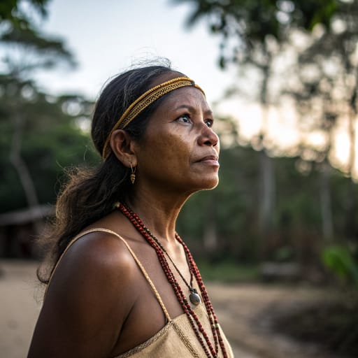 Kali'na woman from Atlantic coast of northern South America: French Guiana, Suriname, Guyana, eastern Venezuela (Anzoátegui, Monagas, Bolívar) and a small community in Amapá, Brazil