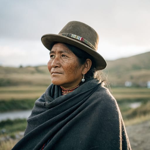 Kallawaya woman from Bautista Saavedra Province (Charazani area), La Paz department, Bolivia — South America