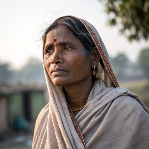 Kalwar woman from Gangetic plain of northern India, mainly Bihar and eastern Uttar Pradesh, also Jharkhand, West Bengal and Madhya Pradesh, and the Terai of southern Nepal, related phenotype reference