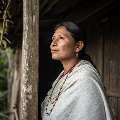 Kamëntsá woman from Sibundoy Valley, in the Andes of Putumayo department, southwestern Colombia, related phenotype reference
