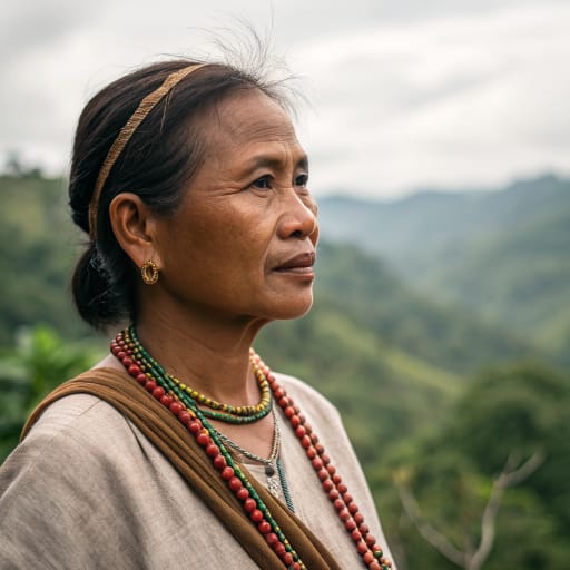 Kankanaey woman from Cordillera Central of northern Luzon, Philippines: western Mountain Province (Sagada, Besao, Bauko, Tadian, Sabangan), northern Benguet (Mankayan, Buguias, Bakun, Kibungan), and uplands of Ilocos Sur and La Union