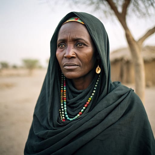 Kawahla woman from Central and eastern Sudan: the White Nile, Gezira, Blue Nile and Butana, North Kordofan, and the cities of Khartoum and Omdurman.