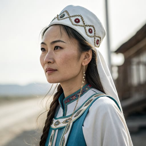 Kazakh woman from Kazakhstan and cross-border diaspora, variant 3