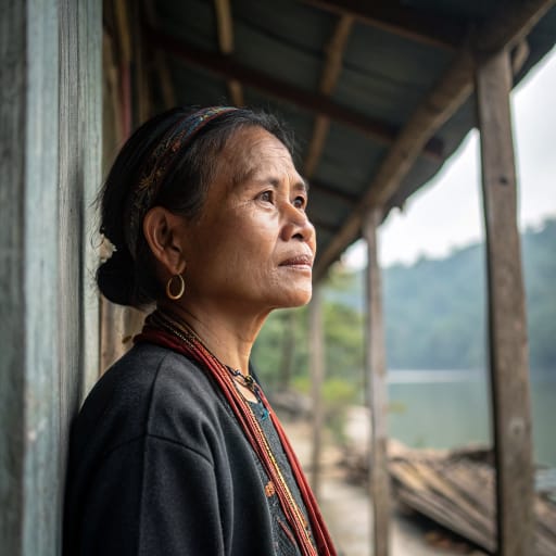Kelabit woman from Kelabit Highlands (Bario), Sarawak, Malaysia; adjacent Kalimantan, Indonesia — related phenotype reference