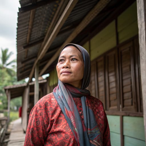 Kendayan woman from West Kalimantan, Indonesia, chiefly Landak, Bengkayang, Mempawah and Kubu Raya regencies; also Lundu district, Sarawak, Malaysia