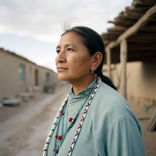 Keres woman from Seven pueblos in central and western New Mexico, United States: Acoma, Laguna, Cochiti, San Felipe, Santo Domingo (Kewa), Santa Ana (Tamaya) and Zia, related phenotype reference