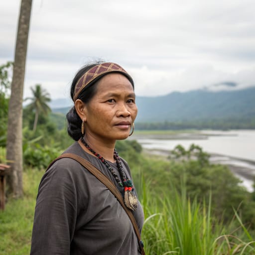 Kerinci woman from The Kerinci valley and surrounding highlands of Jambi province, Sumatra, Indonesia, with communities in West Sumatra and on the west coast of Peninsular Malaysia.