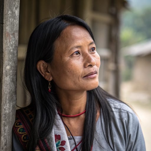 Khasi woman from Khasi and Jaintia Hills of Meghalaya, northeast India, with communities in neighboring Assam and in the Sylhet region of Bangladesh., related phenotype reference