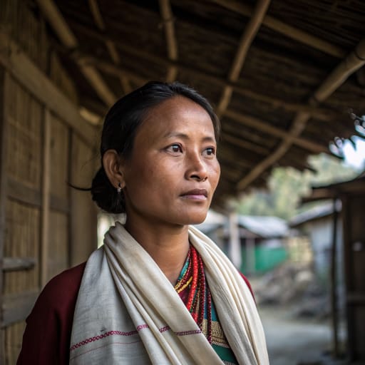 Khelma woman from Dima Hasao and Cachar districts of Assam, India, with smaller communities elsewhere in Northeast India, related phenotype reference