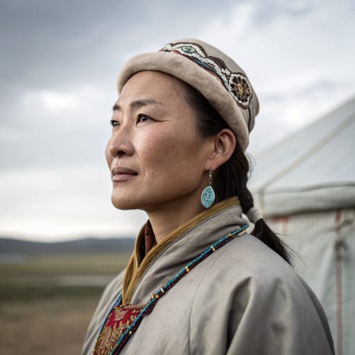 Khuuchid : femme, référence phénotypique apparentée