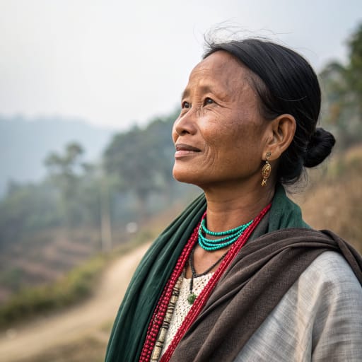 Khyang woman from Chittagong Hill Tracts of southeastern Bangladesh, mainly Rangamati and Bandarban districts., related phenotype reference