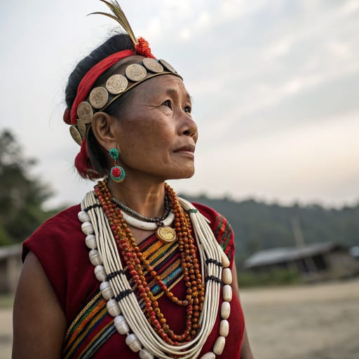 Konyak Naga woman from Mon district, Nagaland, India (also Sagaing, Myanmar) — Southern Asia