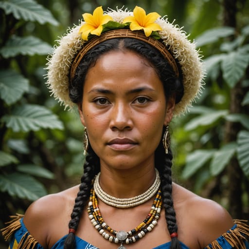 Kosraean woman from Kosrae State, FSM — Oceania