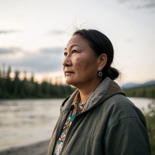 Koyukon woman from The Koyukuk and middle Yukon river drainages of interior Alaska, United States, in villages including Huslia, Hughes, Allakaket, Nulato, Kaltag, Galena, and Ruby., related phenotype reference