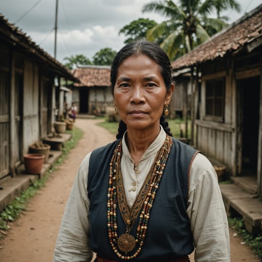 Kristang woman from Melaka, Malaysia, centered on the Portuguese Settlement at Ujong Pasir, with communities in Singapore and a diaspora in Australia, Britain and Canada.