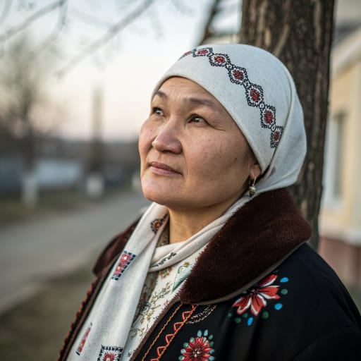 Kryashens woman from Tatarstan, with communities in Bashkortostan, Udmurtia and the Kirov, Samara and Chelyabinsk regions of Russia.
