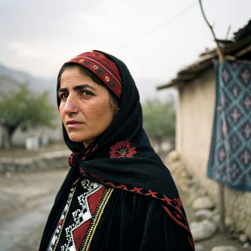 Kryts people woman from Quba (Guba) district, northeastern Azerbaijan — Western Asia
