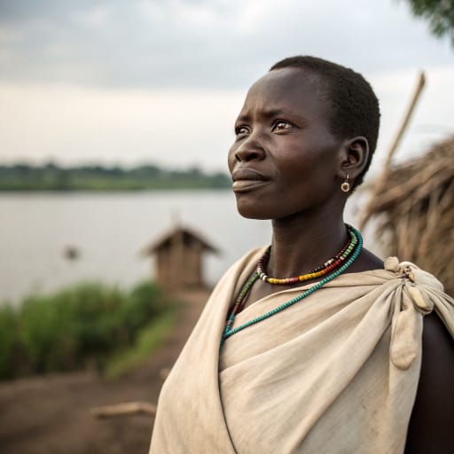 Kumam woman from Northern shore of Lake Kyoga in eastern Uganda, mainly Kaberamaido and Kalaki districts, with smaller communities in neighboring districts, related phenotype reference