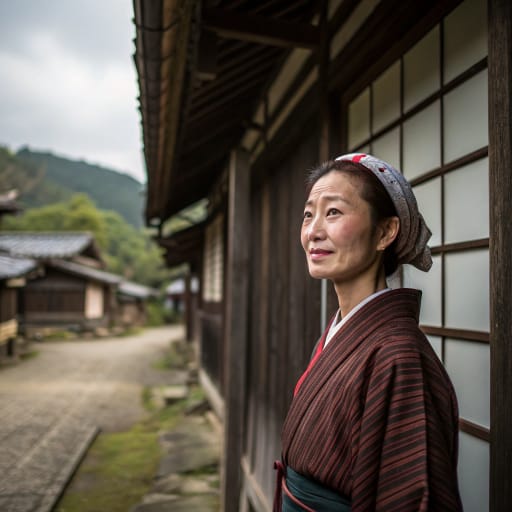 Kumaso woman from Southern Kyushu, Japan: the interior valleys and coasts of what are now Kumamoto, Miyazaki and Kagoshima prefectures.