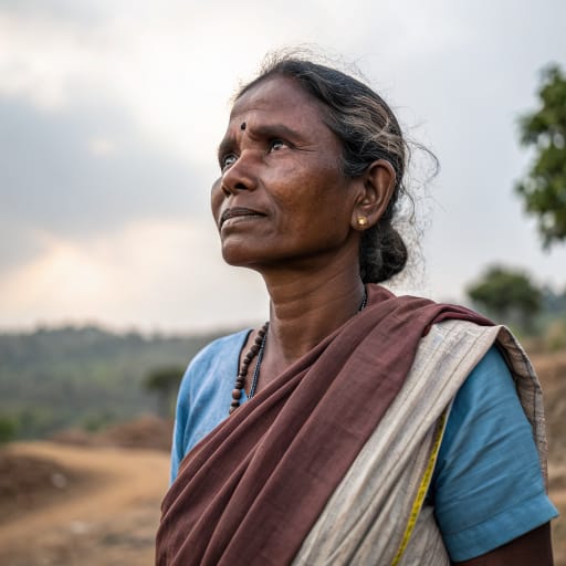 Kunchitiga woman from Dry uplands of central Karnataka, India, mainly Tumakuru and Chitradurga districts, with smaller communities in Bengaluru and in Tamil Nadu, related phenotype reference