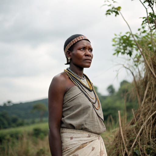 Kunyi woman from The Niari valley of the southwestern Republic of the Congo, mainly in the Niari and Bouenza departments., related phenotype reference
