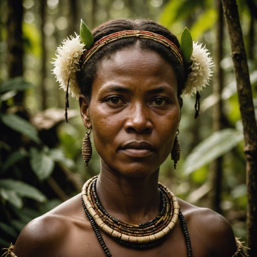 Kwaio woman from Central highlands of Malaita, Malaita Province, Solomon Islands — related phenotype reference