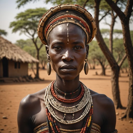 Kwegu woman from Banks of the Omo River, Lower Omo Valley, South Ethiopia Region, Ethiopia — related phenotype reference