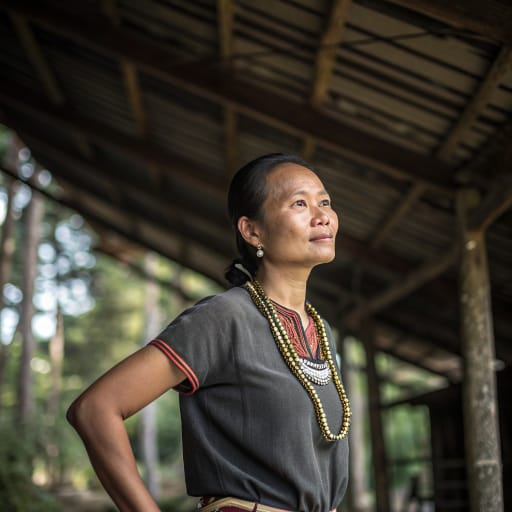 Kwijau woman from The Keningau area of Sabah's interior, Malaysia (northern Borneo)