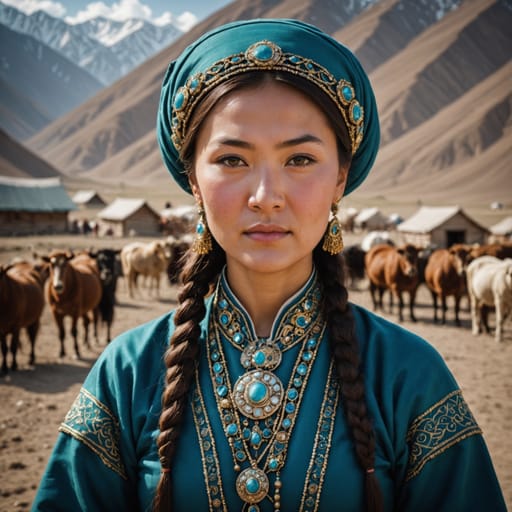 Kyrgyz Kazakhstani woman from Kazakhstan (Kyrgyz-descended residents)