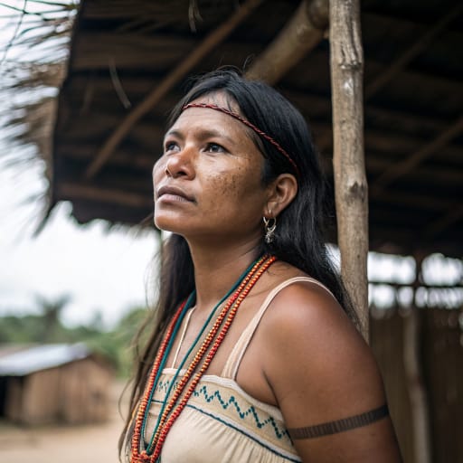 Latundê woman from Tubarão-Latundê Indigenous Territory, southern Rondônia, Brazil, related phenotype reference