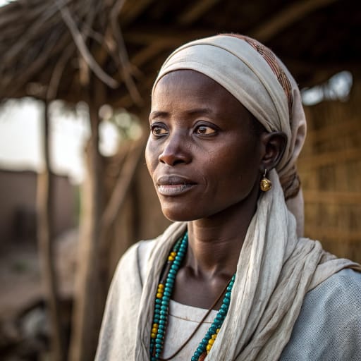 Lawbe woman from Senegal, especially the Senegal River valley and the country's towns, with communities in Mauritania, the Gambia, Mali and Guinea; historically itinerant, moving to find suitable timber.