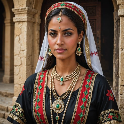 Lebanese-Syrian Caribbean woman from Caribbean (cross-state community) — related phenotype reference