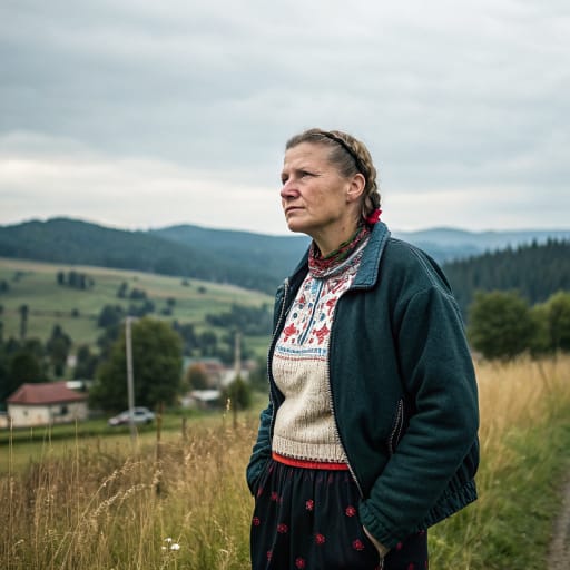 Lemkos woman from Lemko Region of the Low Beskids and Sącz Beskids in southeastern Poland, with related Rusyn communities in northeastern Slovakia and Ukrainian Transcarpathia. Since the 1947 deportations most Lemkos live in western Poland, western Ukraine, and North Ameri, related phenotype reference