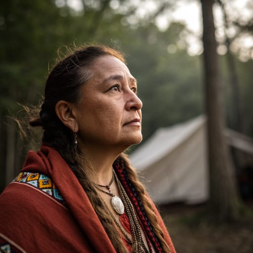Lenape woman from Historically Lenapehoking, the Delaware River valley and lower Hudson: New Jersey, eastern Pennsylvania, southeastern New York, and northern Delaware, United States. Today mainly in Oklahoma and Wisconsin, United States, and southwestern Ontario, Canada., related phenotype reference
