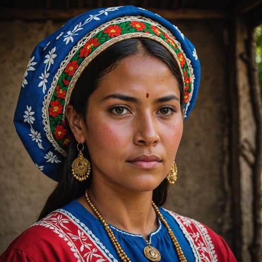 Lenca Salvadoran woman from El Salvador (eastern departments)