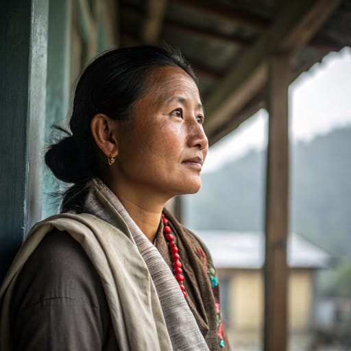 Lepcha woman from Sikkim and the Darjeeling hills, India (also eastern Nepal and Bhutan) — Southern Asia