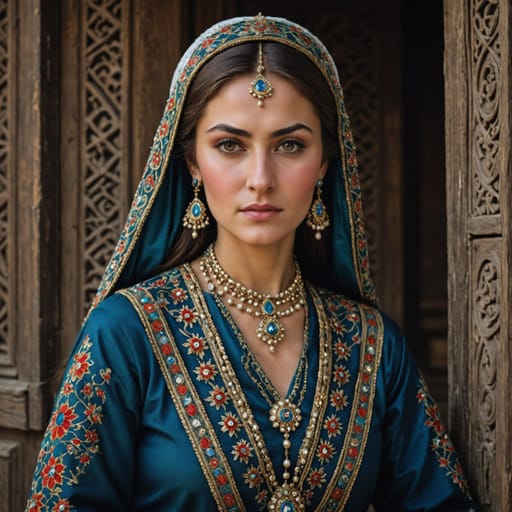 Lezgian woman from Azerbaijan and Russia (Dagestan)