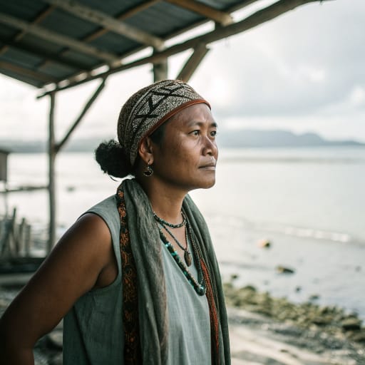 Lisela woman from Northern coast of Buru Island, Buru Regency, Maluku province, Indonesia