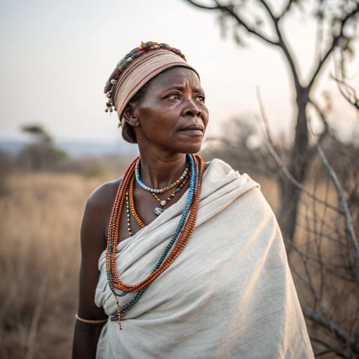 Lobedu woman from Bolobedu, around Modjadjiskloof and Kgapane in Mopani District, Limpopo Province, South Africa, related phenotype reference