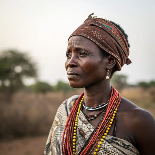 Lobi woman from Southwestern Burkina Faso, northern Côte d'Ivoire, and northern Ghana (Black Volta / Mouhoun area) — Western Africa